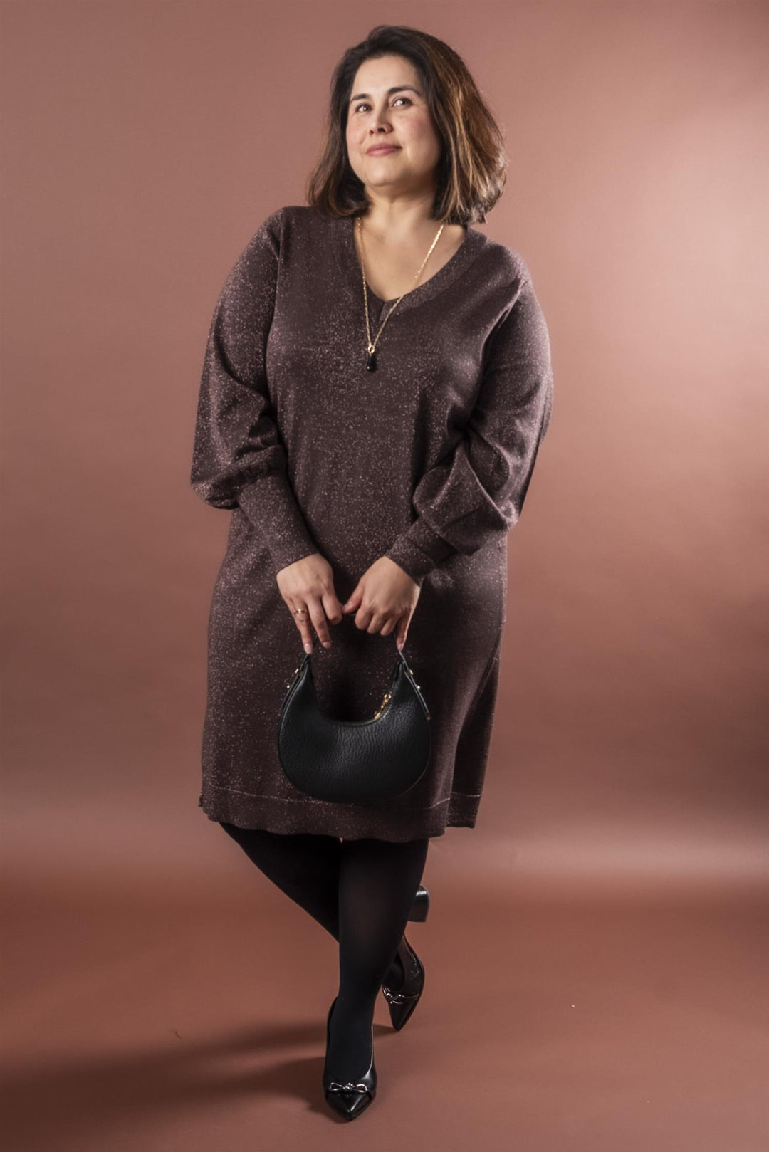 KCregitta Knit Dress - Black Coffee