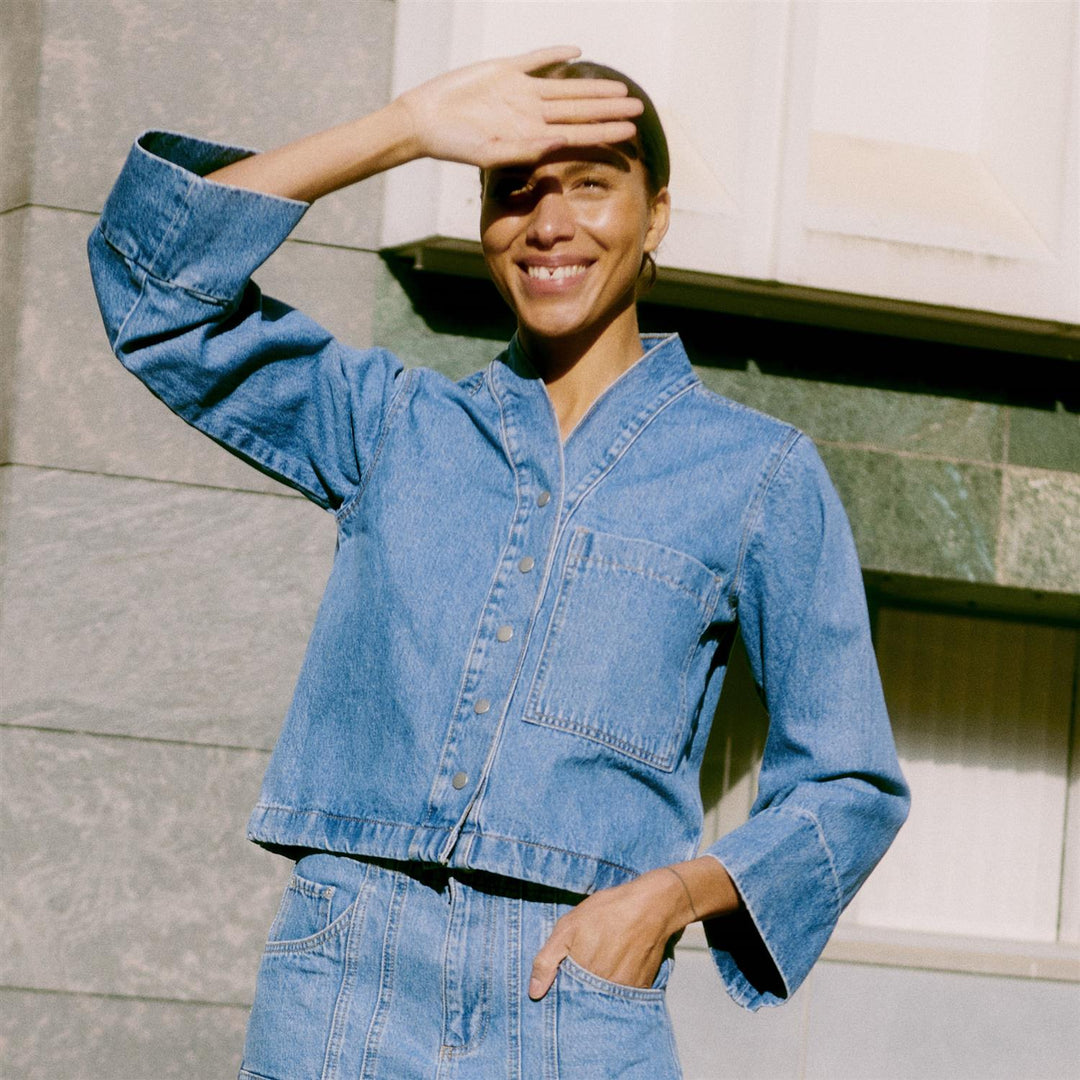 BYKACILA SHIRT - Mid Blue Denim