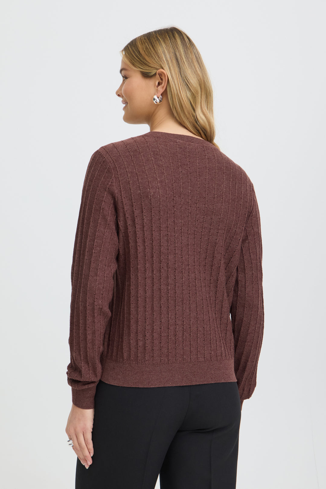 FRVANESSA Pullover - Rum Raisin Melange