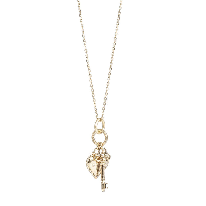Open My Heart Necklace Long - Gold