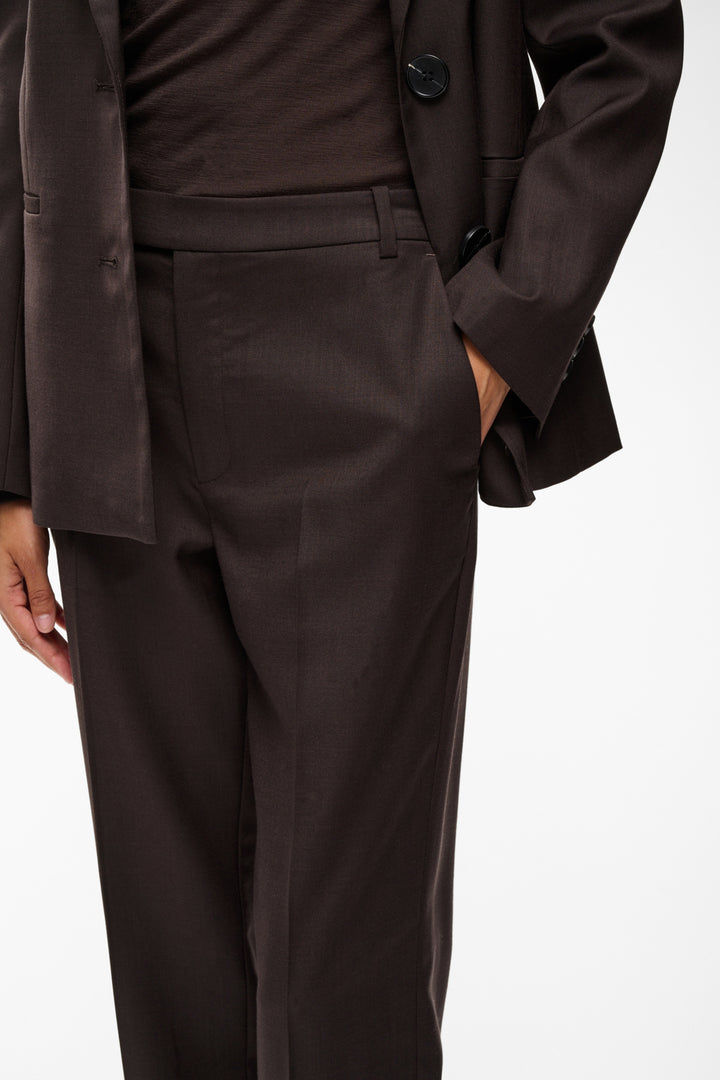 CADIE MEL CORE TAPERED PANT - Chocolate Brown Melange