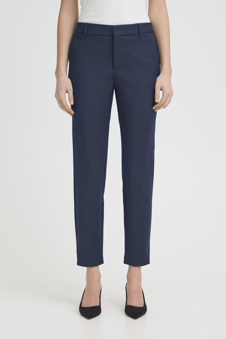 PZBINDY HighWaist Pant Ankl. Skinny Leg - Dark Sapphire