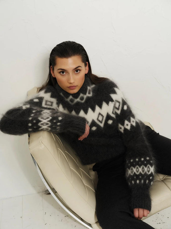 Kylie Chunky Swater - Charcoal Melange
