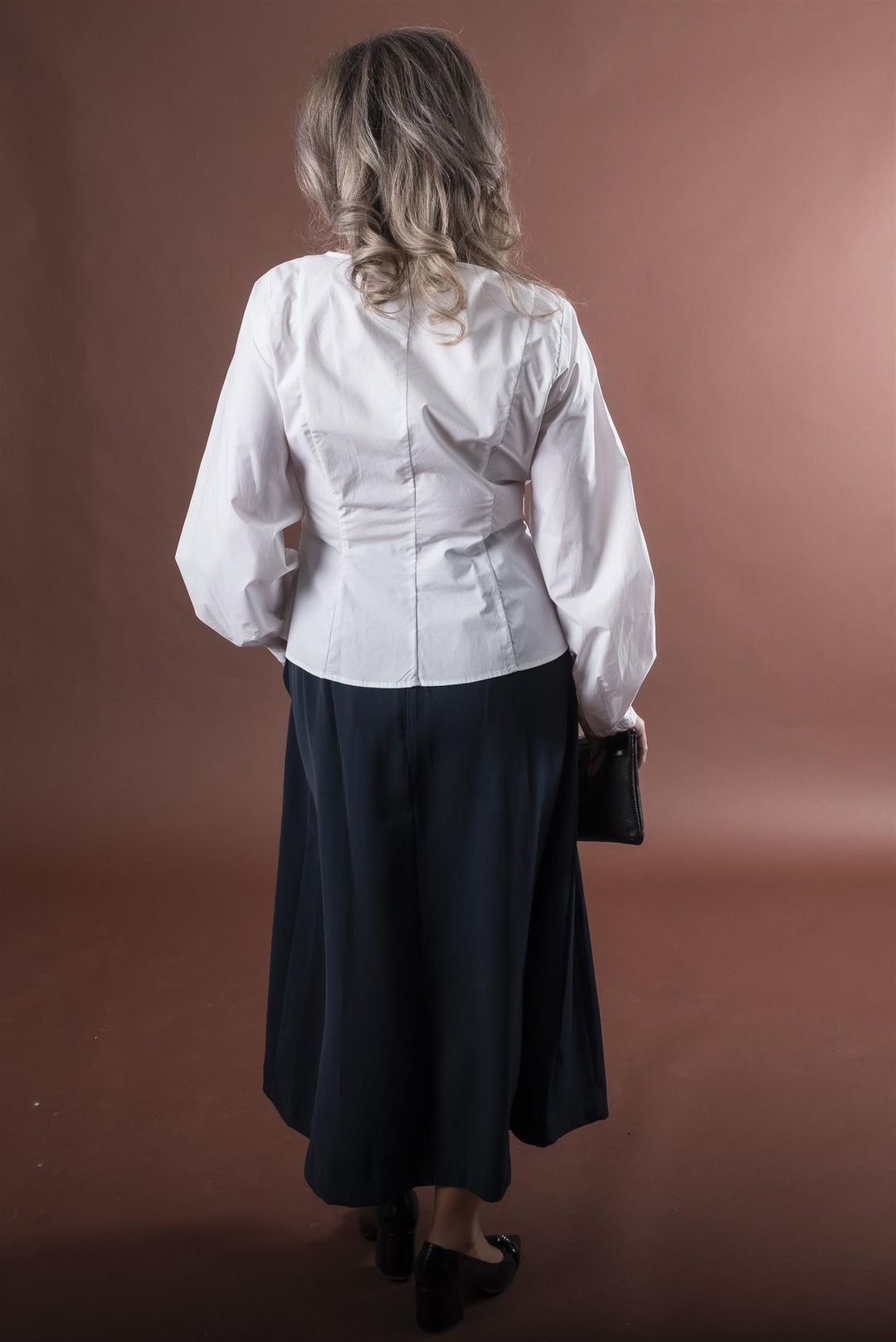 Anya Pleat Skirt - Navy