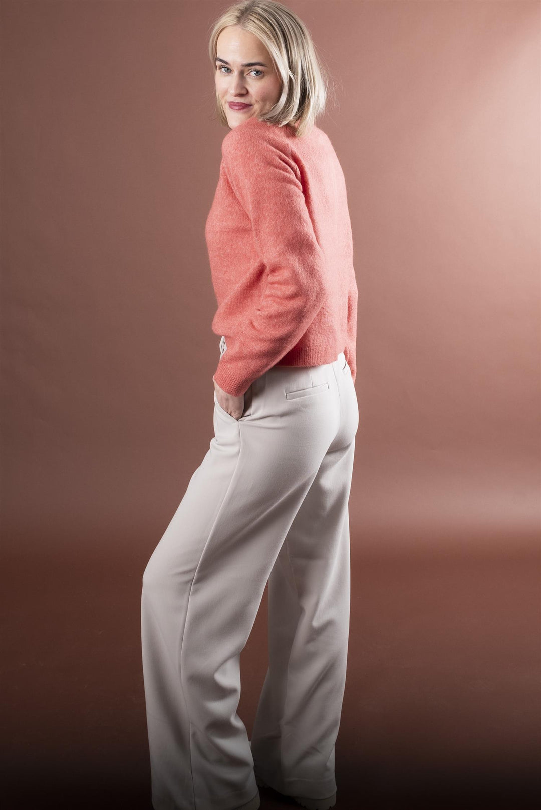 Macy Michelle HighWaist Wide Pant Long - Peyote