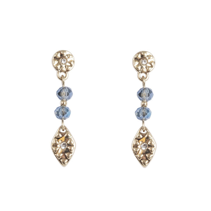 Montana Beads Bohemia Earrings - Gold/Blue