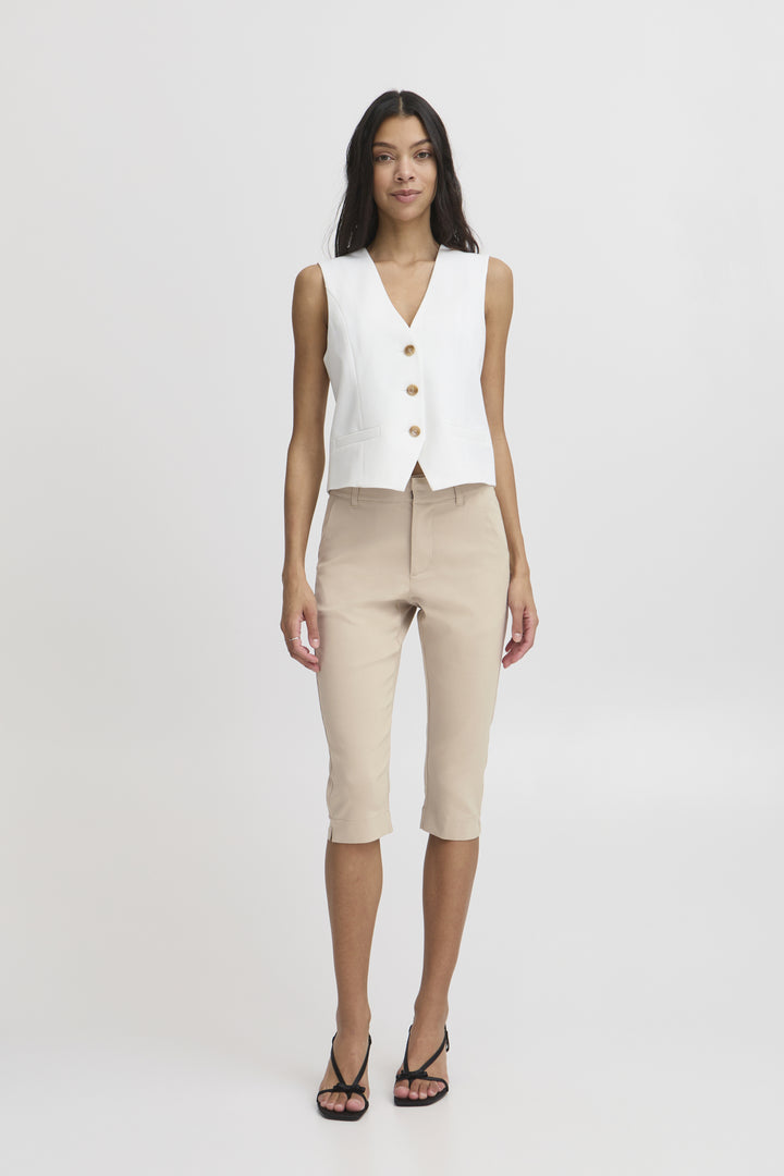 BYDIXI CAPRI PANTS - Humus