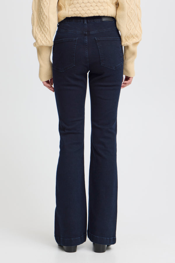 PZBECCA Ultra HighWaist Bootcut Leg - Blue Black Denim