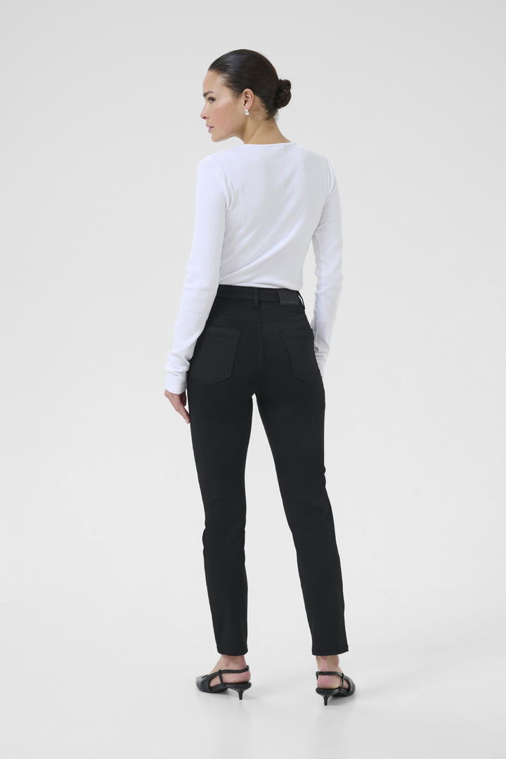 KAwillow HighWaist Slim Fit Jeans - Black deep