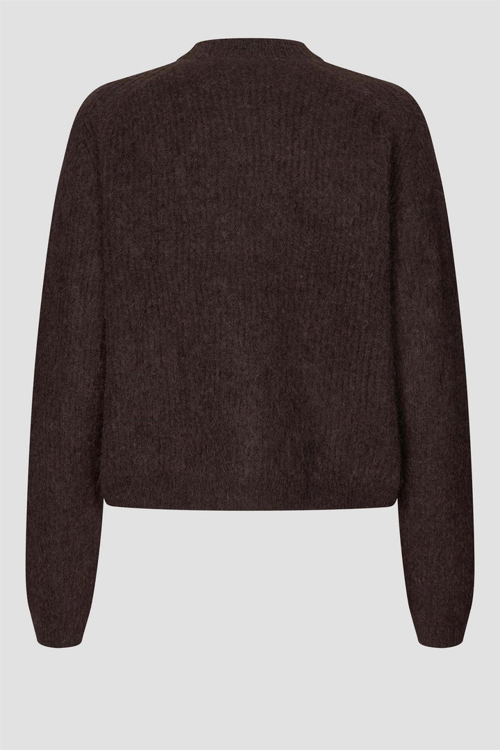 Andrea Knit Cardigan - Chocolate Brown