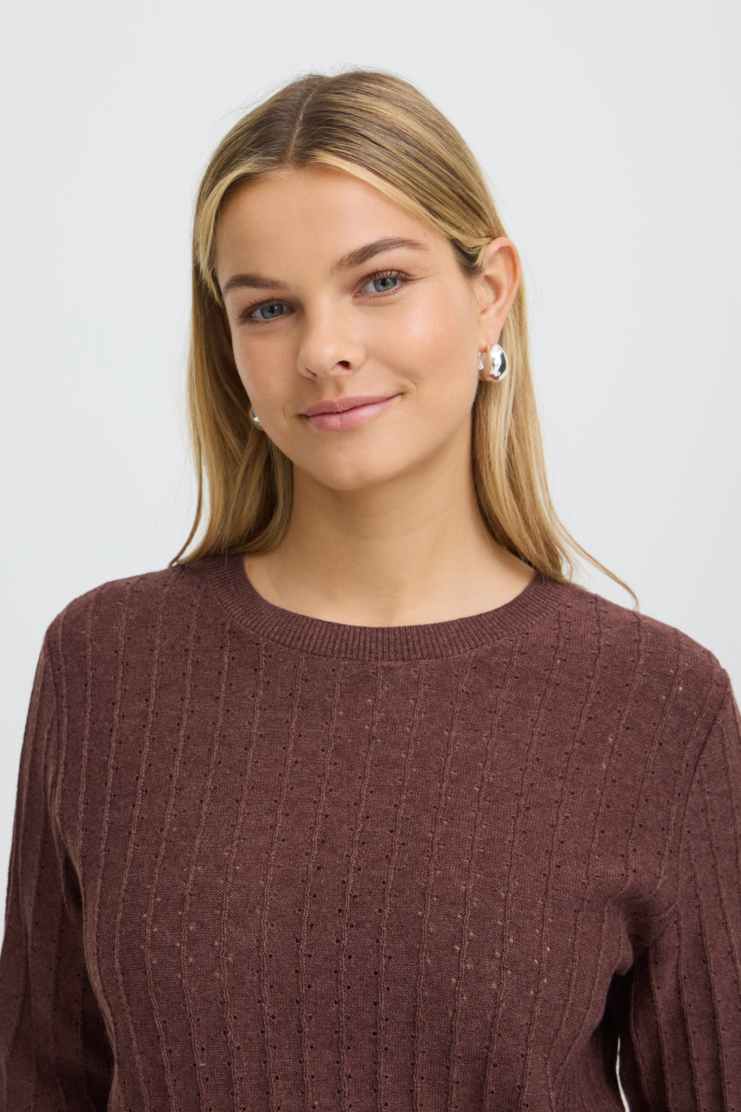 FRVANESSA Pullover - Rum Raisin Melange