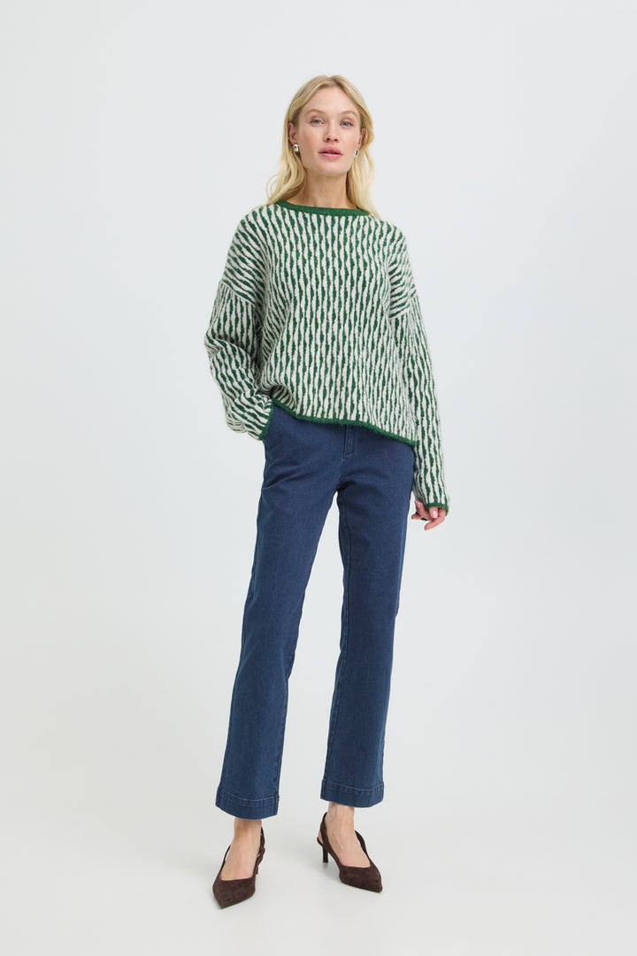 BYKAFKA DIXI STRAIGHT JEANS - Mid Blue Denim