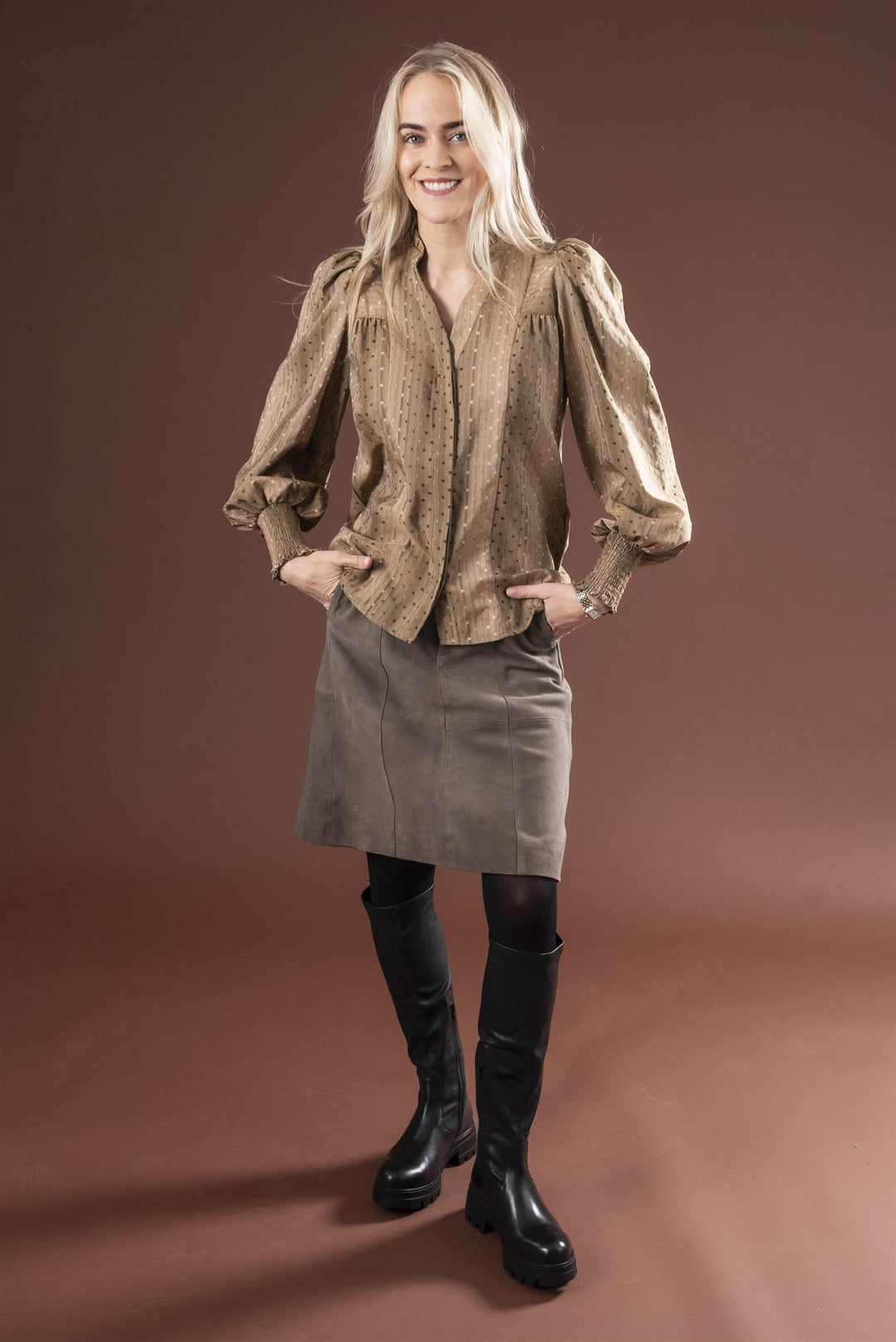 CARNIKA SKIRT - Sandy Grey