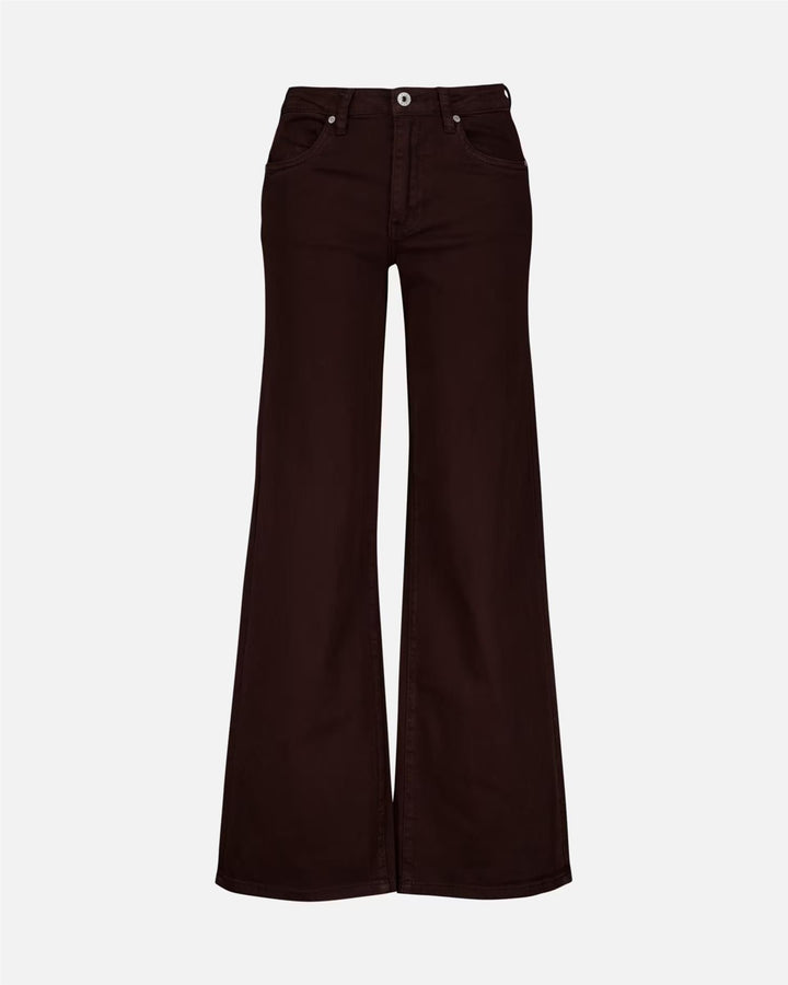 Nicoline Cotton Pant - Chocolate Brown