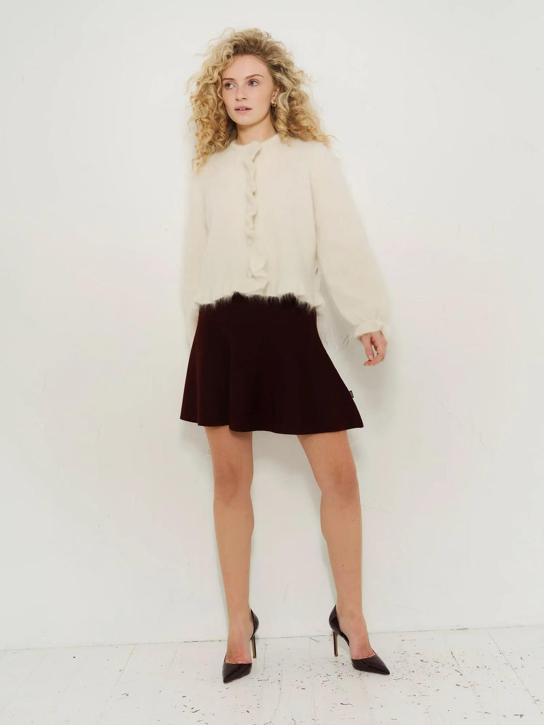 Ana Chunky Cardigan - Bright White