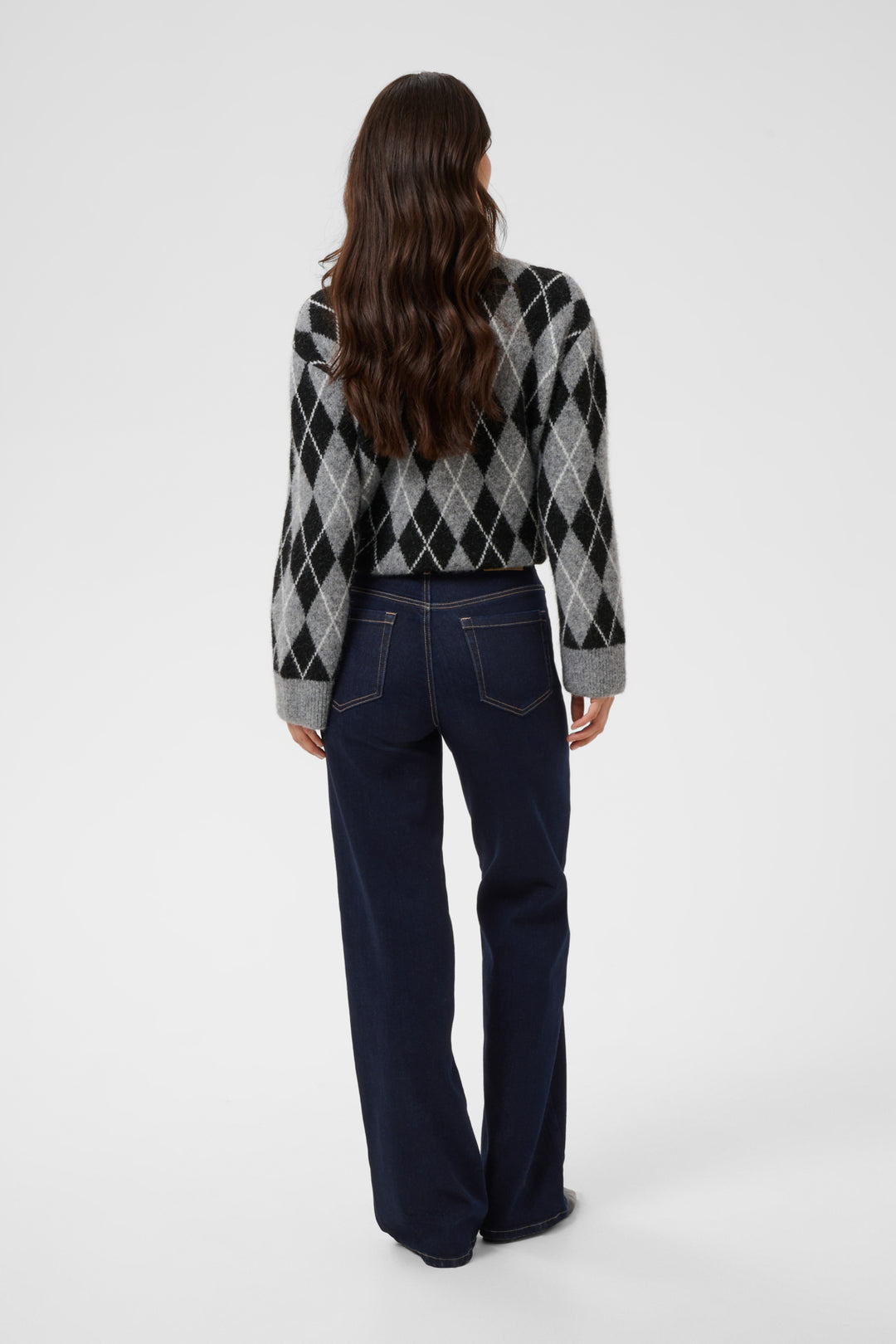 KAbrook HighWaist Reg Fit Jeans - Dark blue unwashed denim