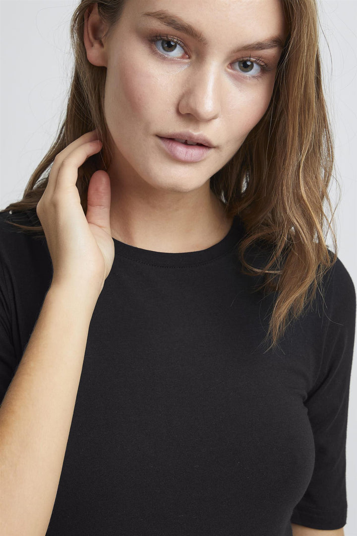 BYPAMILA T-SHIRT - JERSEY - Black