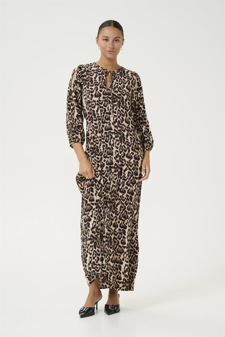 KApedra Dress - Naturel Leopard Print