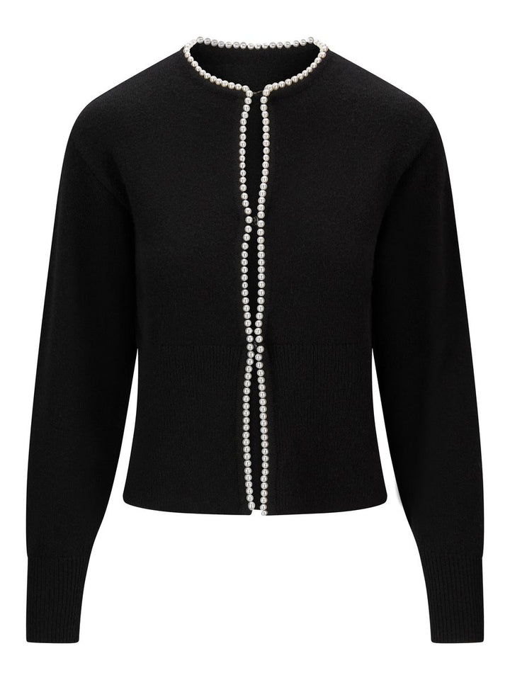 Mika Merino Cardigan - Black