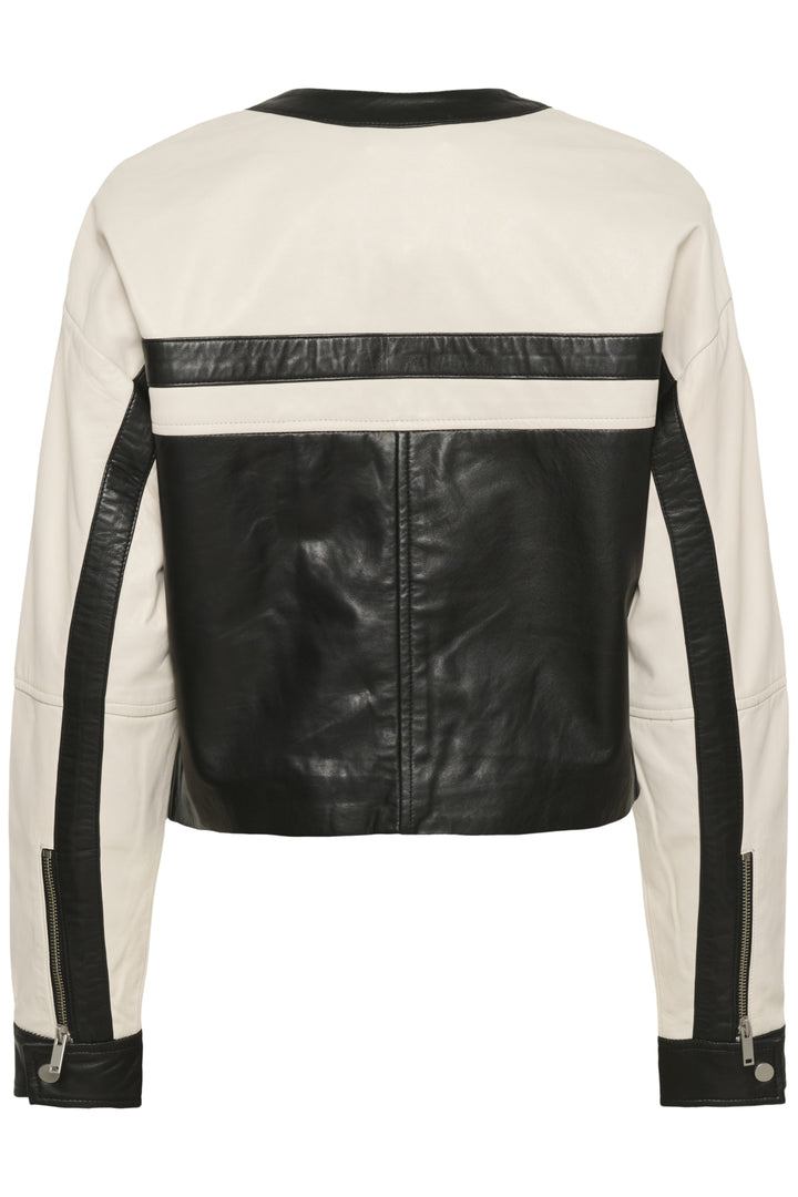 KAraya Leather Jacket - Black deep