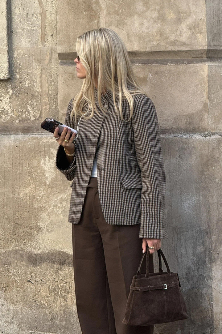 Monique Blazer - Brown Check