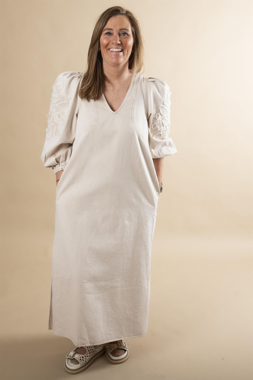 MelisseGO Dress - Creme Washed