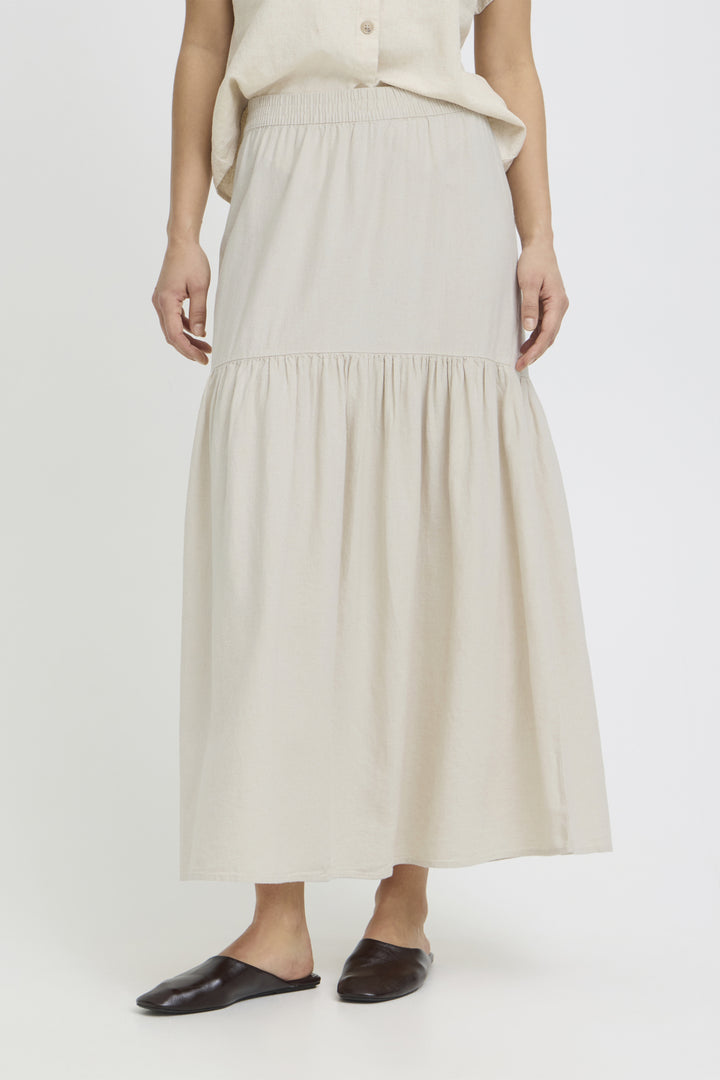 BYFALAKKA BOHO SKIRT - Rainy Day Melange