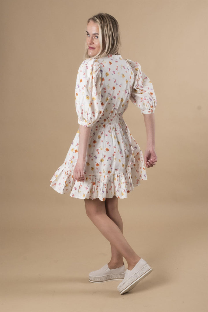 Poplin Mini Dress - Morning Bloom