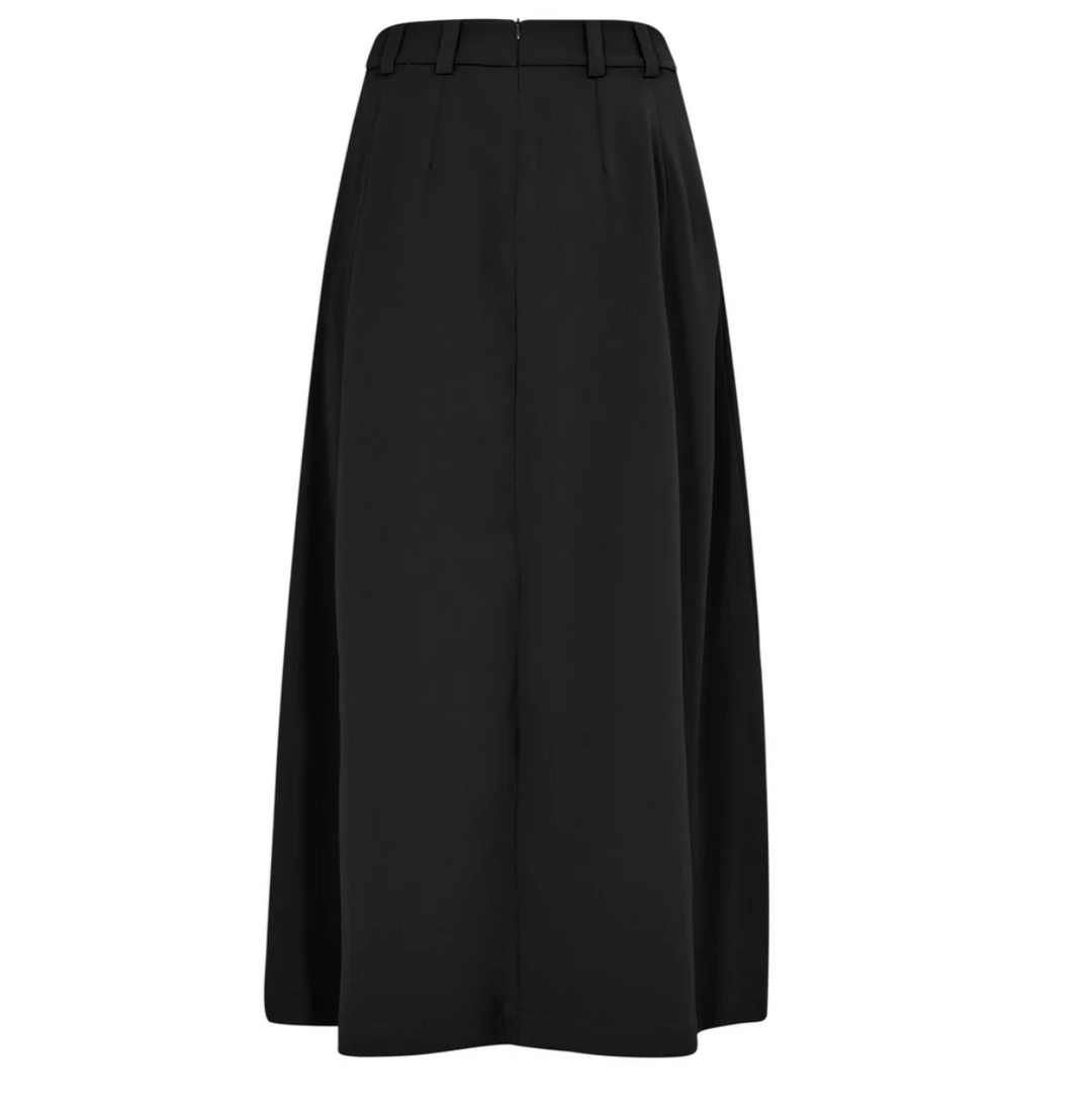 Anya Pleat Skirt - Black