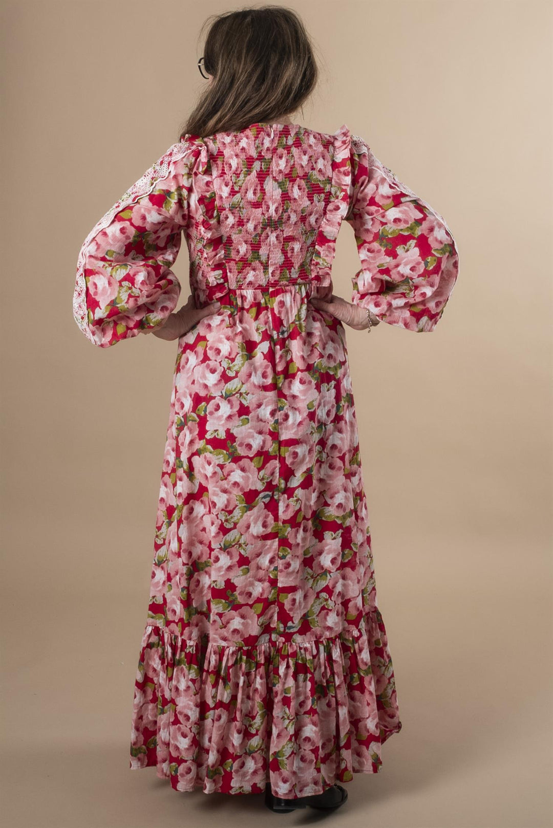 Cotton Slub Maxi Dress - Romance