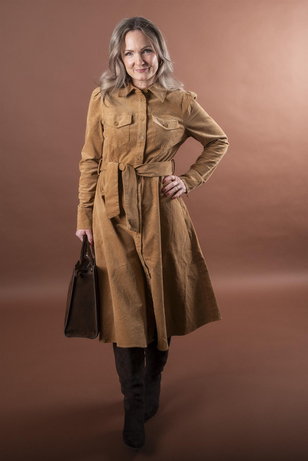 FiaGo Dress - Caramel