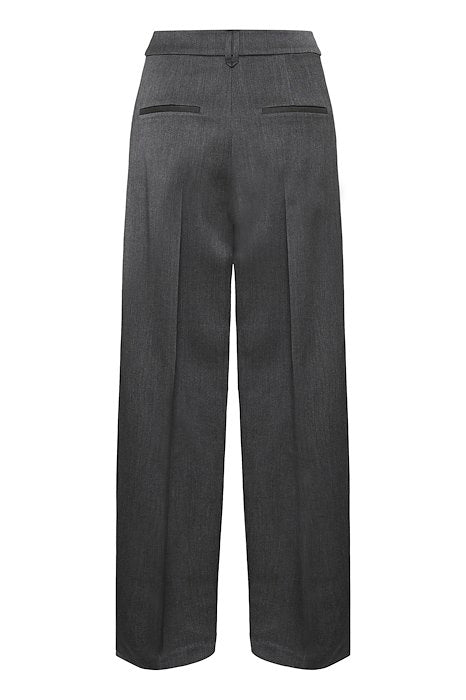 Brunilda Wide Pant - Dark Grey Melange