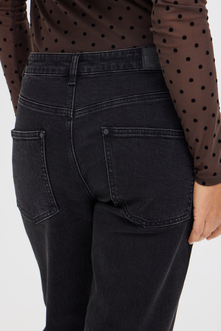 PZFELIZIA HighWaist JEANS TAPERED LEG - Black Denim