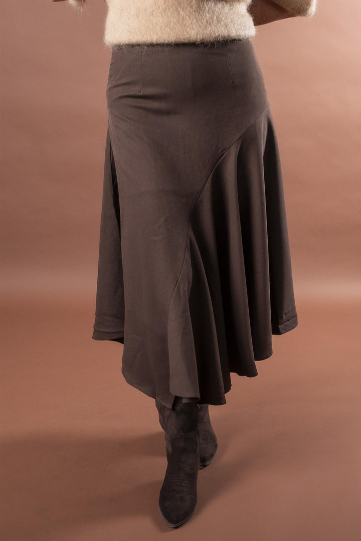 Asymmetric Skirt - Choco
