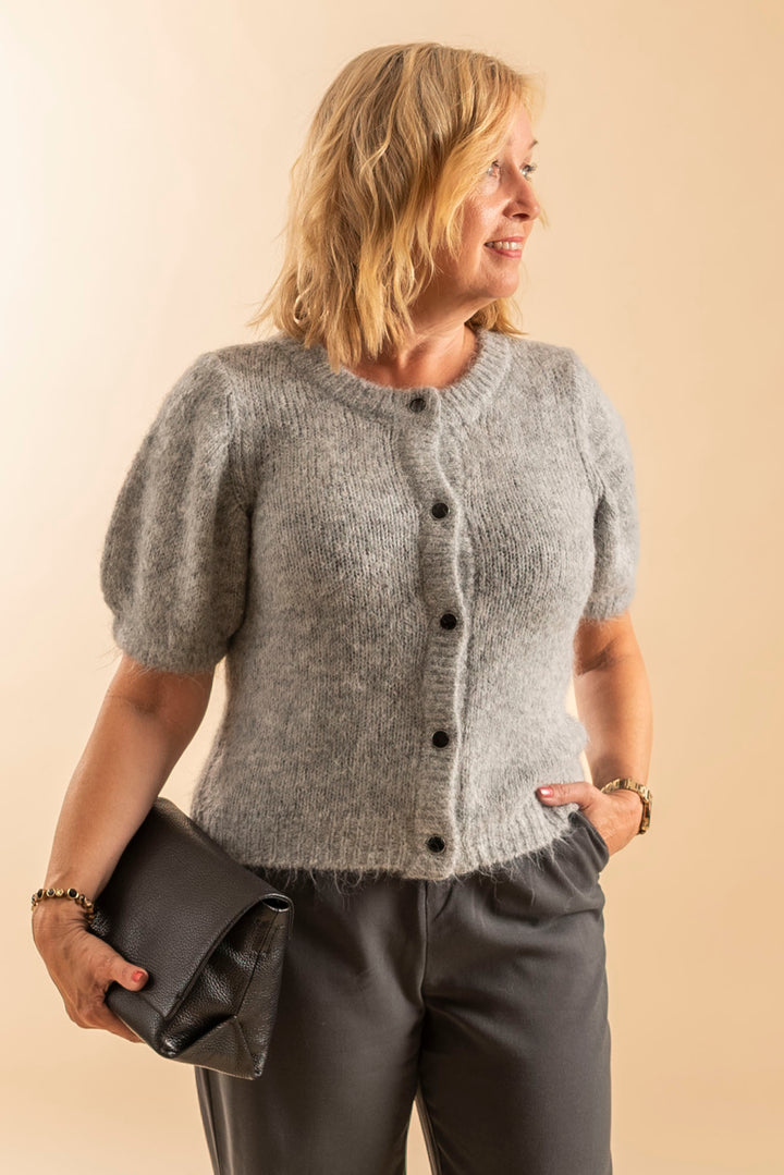 KAemilie Evi Cardigan - Grey melange
