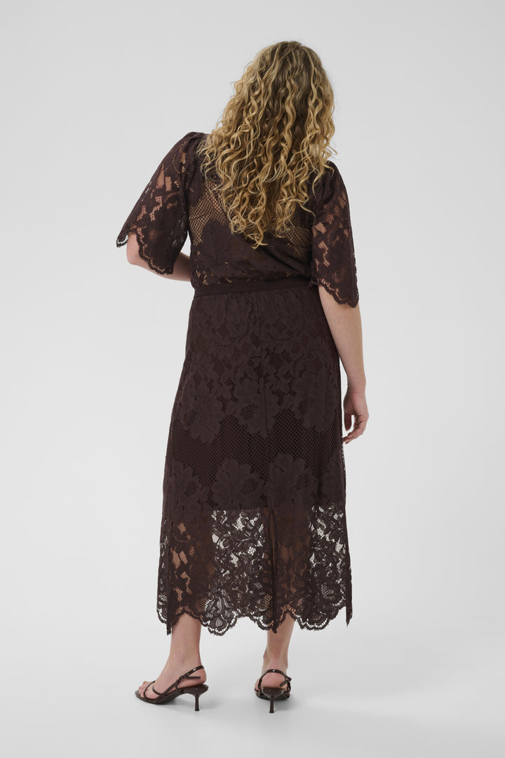 KCcarley Lace Skirt - Coffee Bean