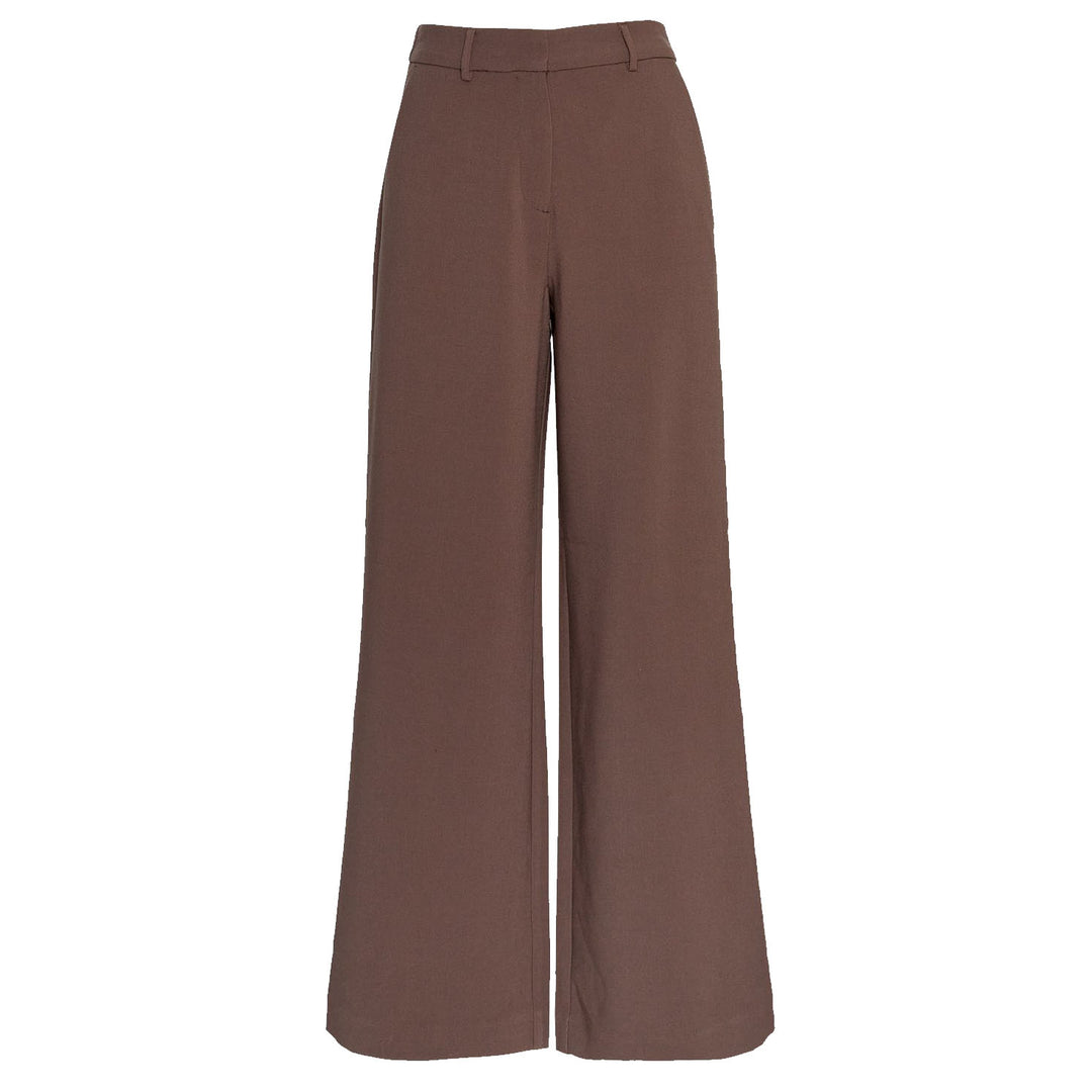 Macy Michelle HighWaist Wide Pant Long - Hot Fudge