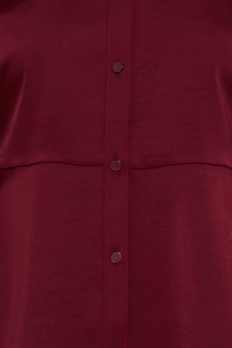BYISA PEPLUM SHIRT - Sun-Dried Tomato