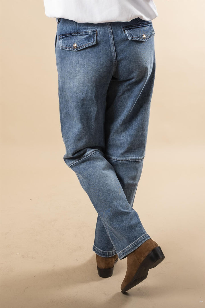 Aymen Chino Denim Jeans - Dark Blue
