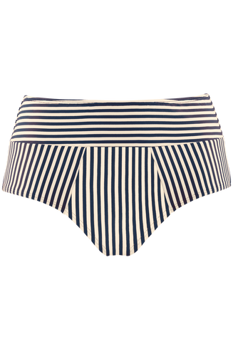 Holi Vintage High Waist Brief - Navy stripe