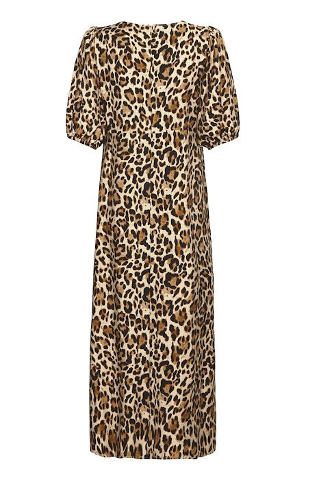 BYIHAMMA LONG DRESS 2 - Humus Leopard Mix