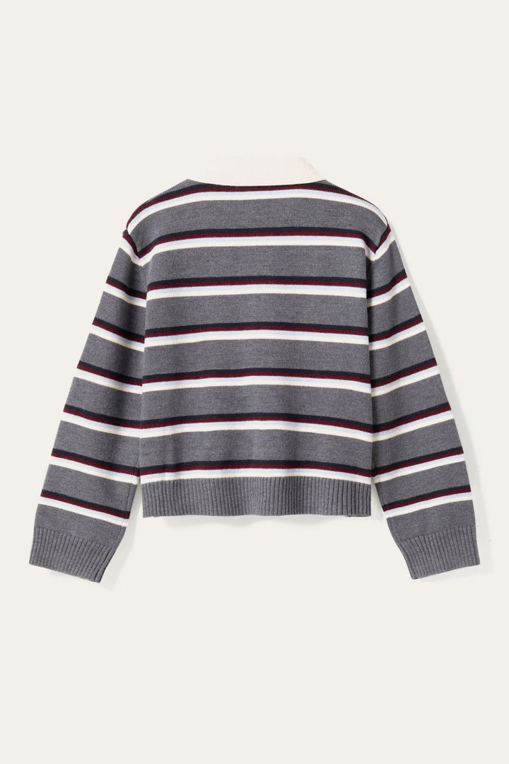 Merryl Knit - Grey Stripe