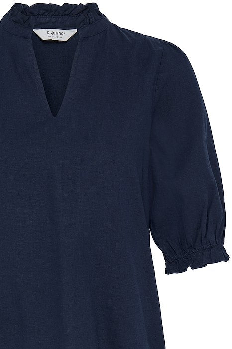 BYFALAKKA PUFF BLOUSE - Copenhagen Night