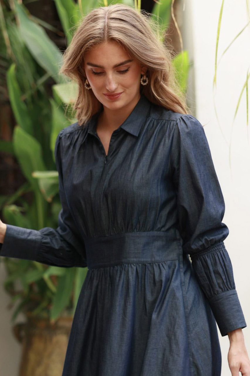 Peggy Sue Dress - Dark Denim