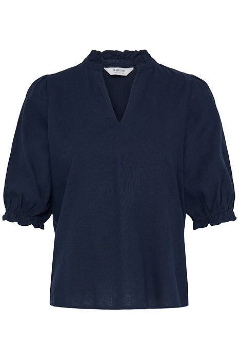 BYFALAKKA PUFF BLOUSE - Copenhagen Night