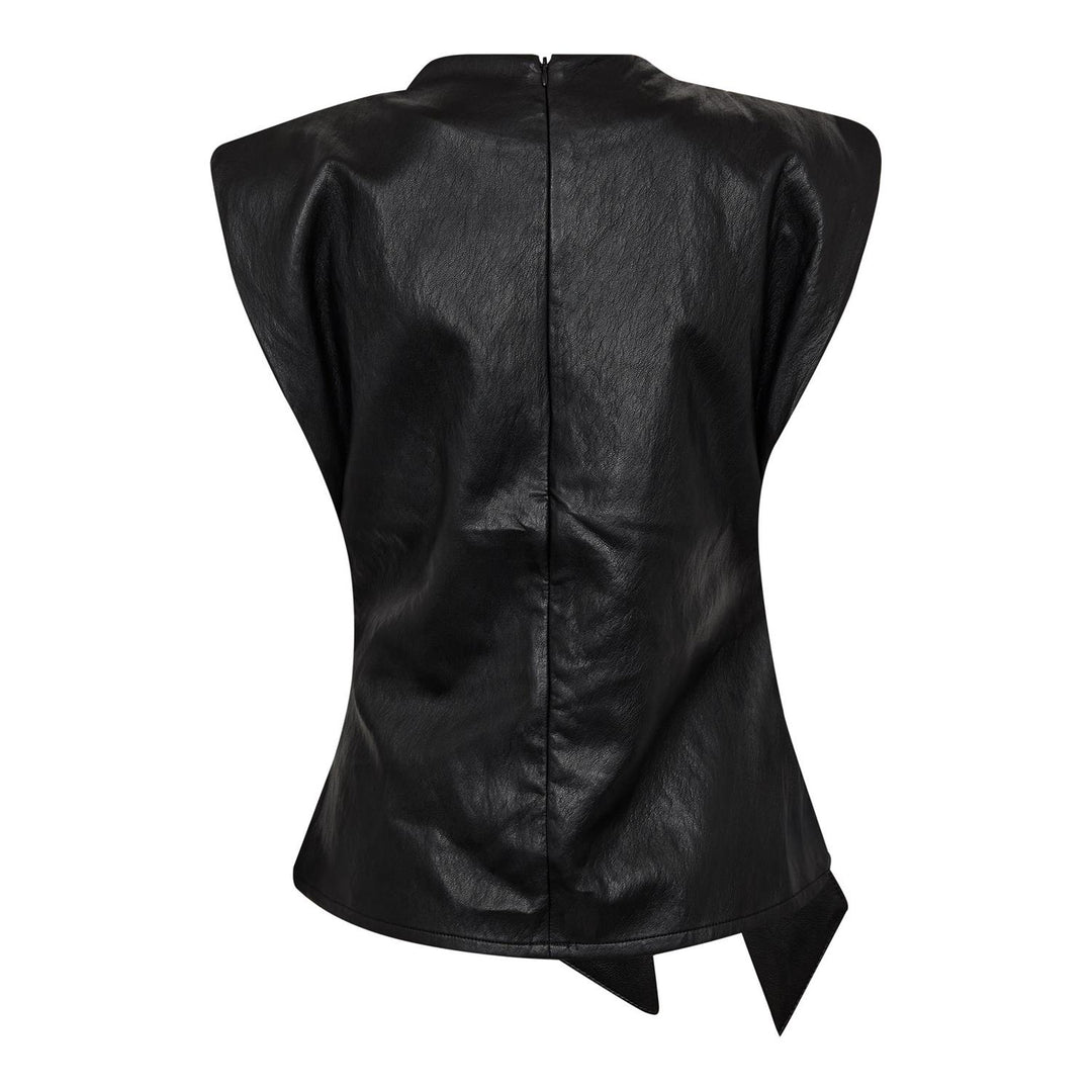 Gitt Pleat Top - Black