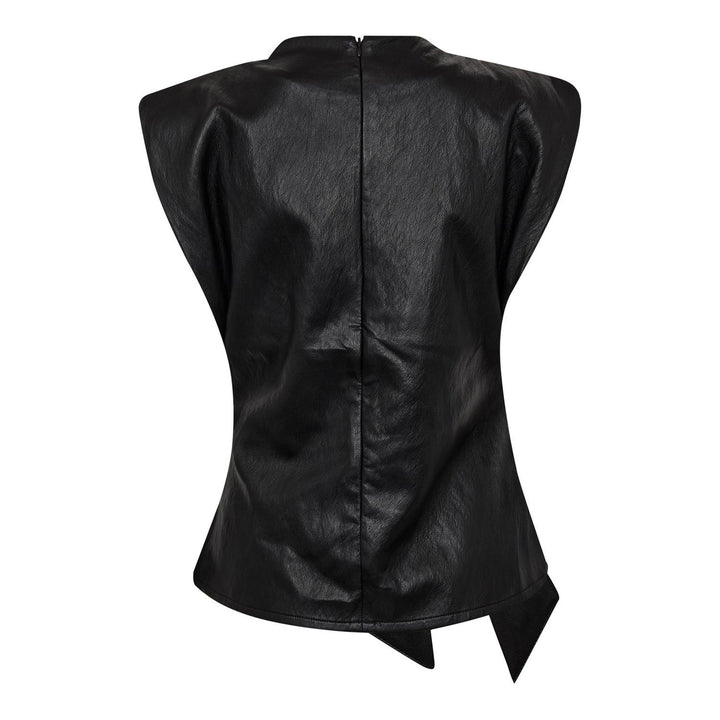 Gitt Pleat Top - Black