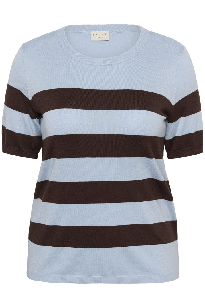 KClizzy Striped Pullover - Blue fog / Brown Wide Stripe