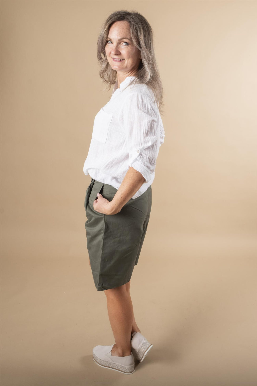 Gisva City Shorts - Light Forest Night