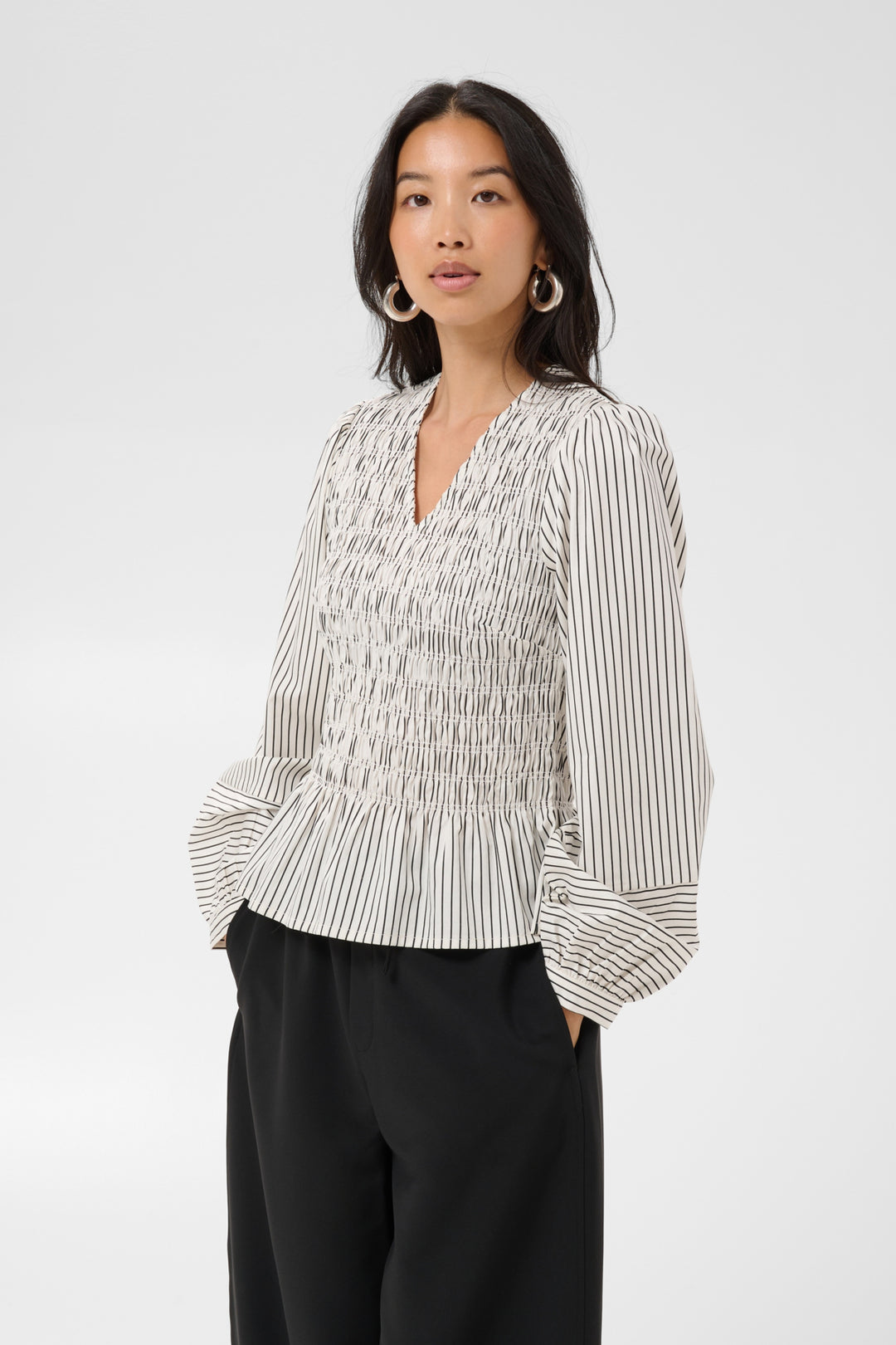 Dewa Blouse - Black Stripe